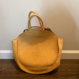 Raffia tote bag